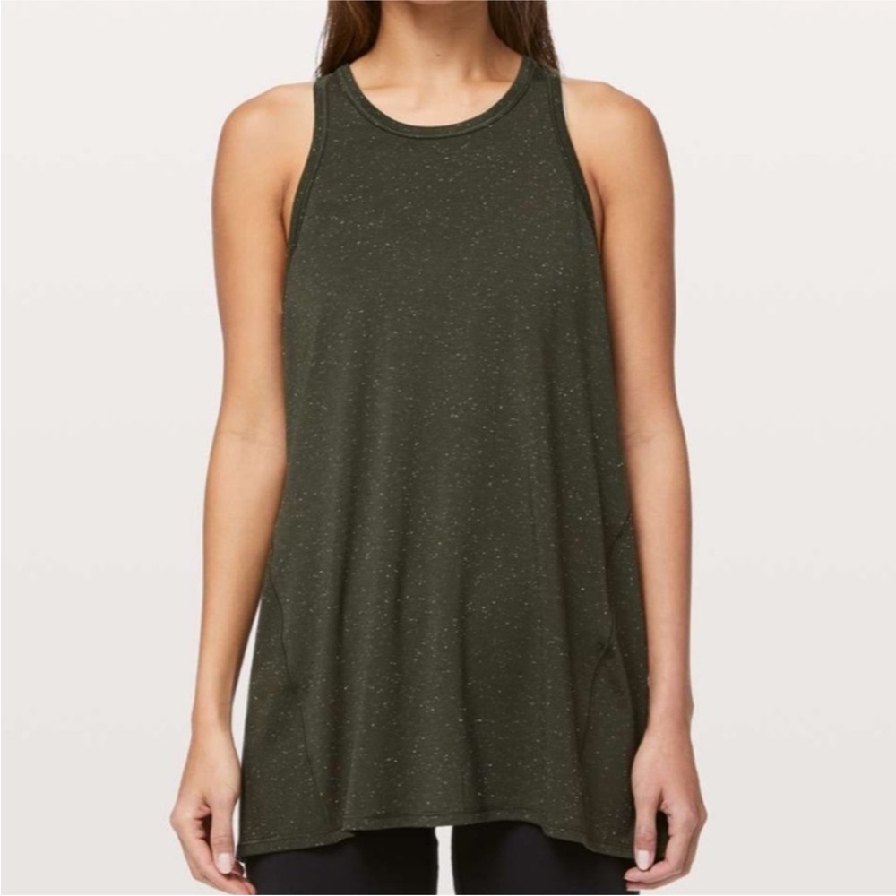 Lululemon Goal Up Tank Top - olive green